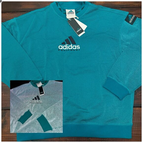 Adidas EQT Reflective Crewneck Sweatshirt - Picture 1 of 7